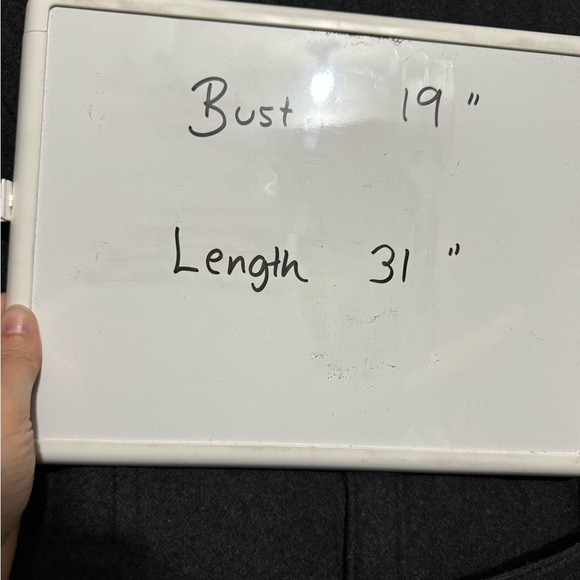 Michael Kors Dark Charcoal Gray Wool Blend Classic Winter Pea Coat Size Medium - Picture 5 of 5